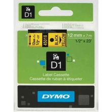 Dymo 720580-45018 D1 Sarı-Siyah 12x7 m Şerit