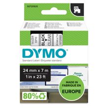 Dymo 720920-53710 D1 Şeffaf-Siyah 24x7 m Şerit