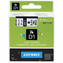 Dymo D1 40913 Beyaz-Siyah 9 mm x 7 m Yedek Şerit