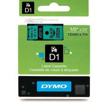Dymo D1 45019 Yeşil-Siyah 12 mm 7 mt Yedek Şerit