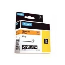 Dymo RhinoPro 18435 Siyah-Turuncu 12 mm 5.5 m Renkli Vinil Şerit
