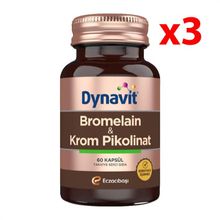 Dynavit Bromelain Krom Pikolinat 3x60 Kapsül