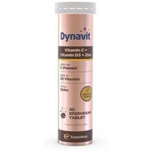 Dynavit Vitamin C 1000 mg Vitamin D3 Zinc 20 Efervesan Tablet