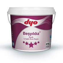 Dyo Beşyıldız 20 kg Beyaz Plastik Duvar Boya Ve 17.5 kg Tavan Boyası
