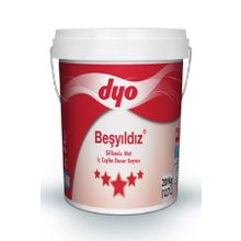 Dyo Beşyıldız Rozet Gümüşü 20 kg Silikonlu Mat İç Cephe Duvar Boyası