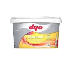 Dyo Dinamik İpek Mat 2.5 Litre Beyaz Silikonlu İç Cephe Boyası