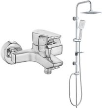 E.C.A Niobe Banyo Bataryası ve T-may Banyo Belen Tepe Krom Duş Takımı Seti