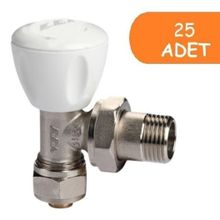 E.C.A. RV3 1/2 25 Adet Pex Petek Havlupan Vanası Köşe Radyatör Valfi
