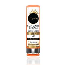 E2'quality 100 ml Spf 50+ Leke Karşıtı Yüz ve Vücut İçin Güneş Kremi