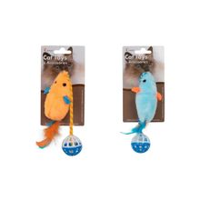 Eastland 28 cm Tüylü Zilli Peluş Fare Kedi Oyuncağı