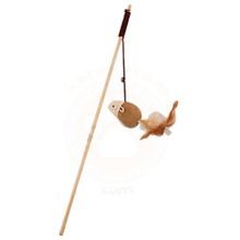Eastland 40 cm Tahta Çıngıraklı Fare Kedi Oltası