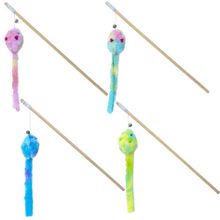 Eastland Ahşap Saplı Peluş Fareli 40 cm Kedi Oltası