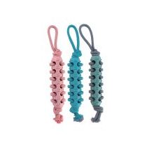 Eastland Pati Desenli İpli 46 cm Karışık Renkli Köpek Oyuncağı