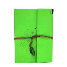 Easy Toptan Deri Kaplı Ağaç Baskılı Hediyelik Defter