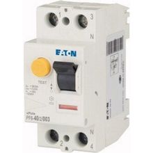 Eaton 286496 AC Tipi 2x40 A 6 Ka 30 Ma Artık Akım Devre Kesici