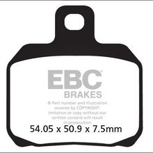 EBC FA266V Ducati Monster 696 Arka Fren Balatası