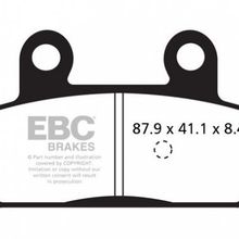 EBC SFA412 2007-16 Suzuki Burgman AN 400 Arka Fren Balatası