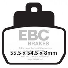 EBC SFA425 Organik Piaggio X9 250 Arka Fren Balatası