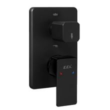 Eca 102167251C1-KDE Sıva Üstü 2 Yollu Mat Siyah Royal Ankastre Banyo Bataryası