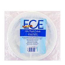 Ece 21 cm 10'lu Plastik Tabak
