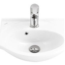 Ece Banyo Tek Parça 35 cm Delikli Lavabo Batarya