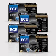 Ece Full Ultrasonik 50'li 200 Adet Meltblownlu Siyah Maske