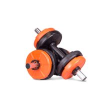 Ecgspor 16 kg Turuncu Siyah 6 in 1 Fitness Dambıl Seti