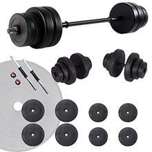 Ecgspor 35 kg Halter Seti ve Dambıl Seti Ağırlık Fitness Seti