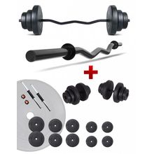 Ecgspor Z Bar 55 kg Dambıl Seti Ve Fitness Ağırlık Seti