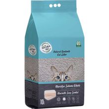 Eco Natura Pet 10 lt Natural Bentonit Marsilya Sabunu Kokulu İnce Taneli Doğal Kedi Kumu