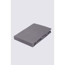 Ecocotton Çift Kişilik %100 Organik Pamuk Saten Antrasit 160x200 cm Lastikli Çarşaf