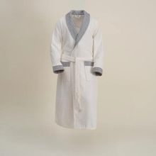 Ecocotton İzgi %100 Organik Pamuk Jakarlı Siyah Erkek Bornoz