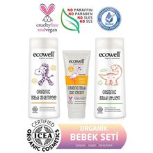 Ecowell Organik Bebek Bakım Seti ( 3 Ürün)