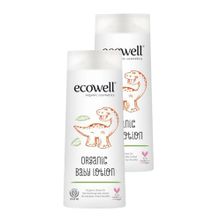 Ecowell Organik & Vegan Sertifikalı 2x300 ml Bebek Yüz & Vücut Losyonu