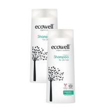 Ecowell Yağlı Saçlar İçin 2x300 ml Organik Şampuan
