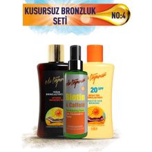 Eda Taşpınar Kusursuz Bronzluk Seti No:4 Yoğun Bronzlaştırıcı Spf0 & Beyaz Ten SPF20 & Biotin Saç Spreyi