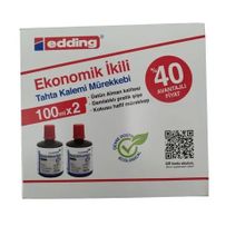 Edding 100 ml 2'li Legamaster Kırmızı Tahta Kalemi Mürekkebi
