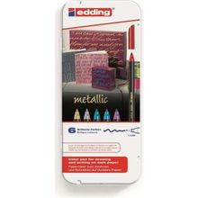 Edding 1200 Metalik Renkler 6'lı Kurşun Kalemler Grafik Kalemi