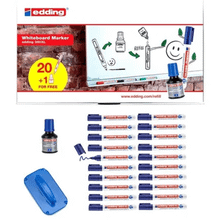 Edding 360 Xl 20'li Set Mürekkep + Tahta Silgisi Beyaz Tahta Kalemi
