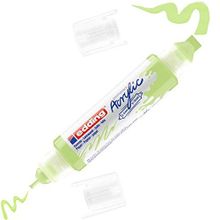 Edding 5400 Çift Uçlu 3D Double Liner Anzer Pastel Yeşil Akrilik Marker Kalem