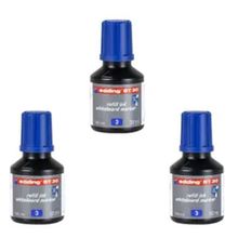 Edding BT30 Yazı Tahtası Kalemi Mürekkebi 30 ml 3'lü Mavi Set