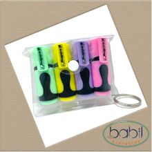 Edding E-7 Pastel 4'lü Mini Fosforlu Kalem