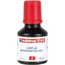 Edding T 25 25 ml Kırmızı Permanent Yedek Mürekkep