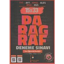 Edebiyat Sokağı Yayınları TYT AYT KPSS ALES MSÜ DGS Paragraf 15x33 Deneme Sınavı