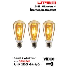 Edison ST64 Flamanlı Ampul