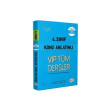 Editör 4. Sınıf VIP Tüm Dersler Soru Bankası Mavi Kitap