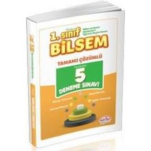 Editör Yayınları 1. Sınıf Bilsem Tamamı Çözümlü 5 Deneme Sınavı Yeni 2020