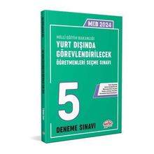 Editör Yayınları - 2024 MEB Yurt Dışında Görevlendirilecek Öğretmenleri Seçme Sınavı Tamamı Çözümlü 5 Deneme Sınavı
