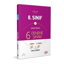 Editör Yayınları - 8. Sınıf 6 Deneme Sınavı