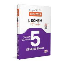 Editör Yayınları - 8. Sınıf LGS 1. Dönem Tamamı Çözümlü 5 Fasikül Deneme Sınavı
